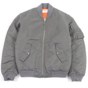 □celine 2w4268890 Nylon Twill Loose Bomber Jacket Back Logo Print Filling MA-1